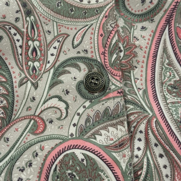 Alfred Dunner Women's Paisley Button Up Jacket Size 24W Lined Long Sleeve - Picture 4 of 15